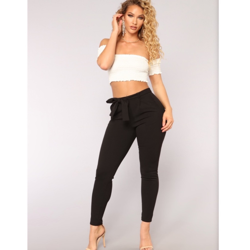 FASHION NOVA TIE PANTS